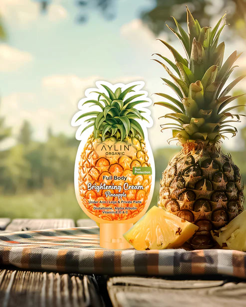 Pineapple Infused Skin Brightening Cream – Natural Glow & Even Skin Tone Formula 100 Ml
