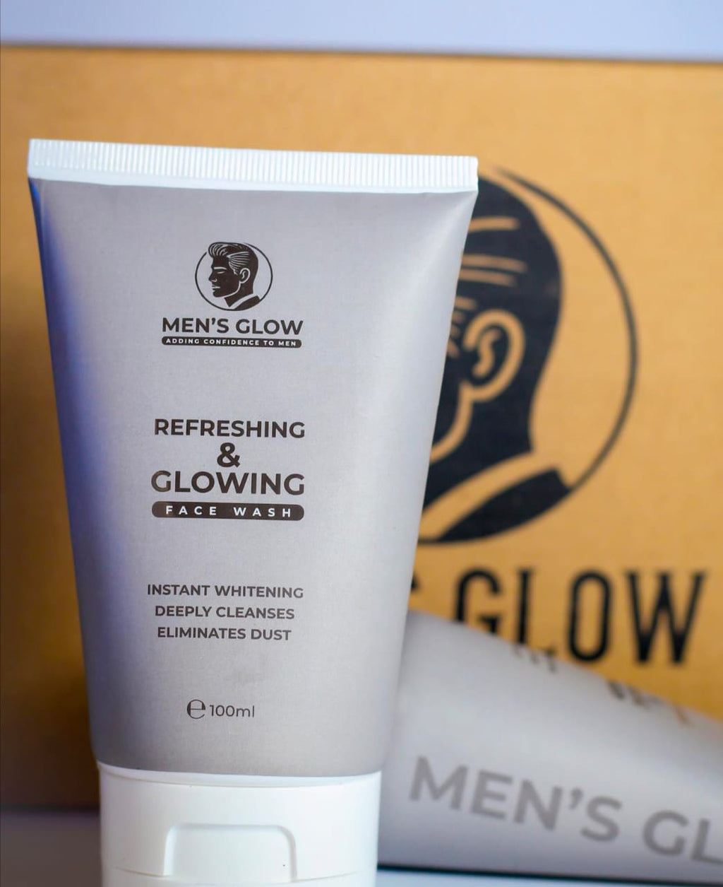 Men’s Glow Facewash Bundle – Facewash + Whitening Cream Combo Set