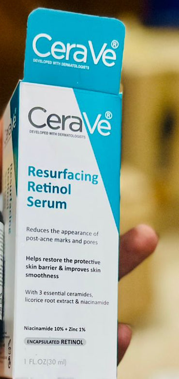 Resurfacing Retinol Facial Serum – Gentle Formula For Acne-prone Skin, Pore Refining & Texture Smoothing