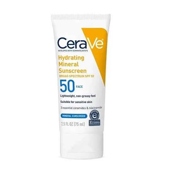Cerave Hydrating Mineral Sunscreen Spf 50 -75 Ml – Cerave Hydrating Sunblock