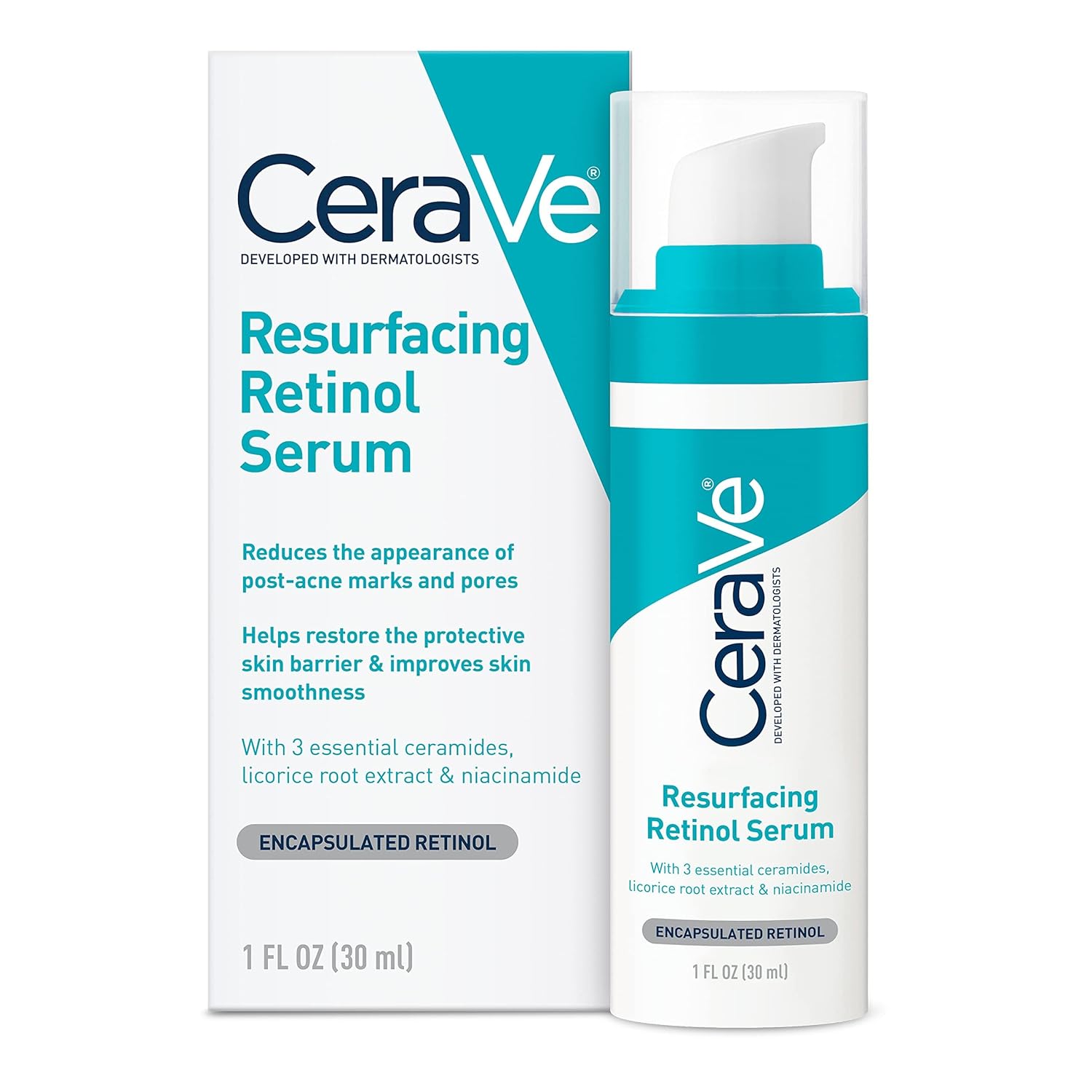 Cerave Resurfacing Retinol Serum Niacinamide, Brightening Serum – 30ml