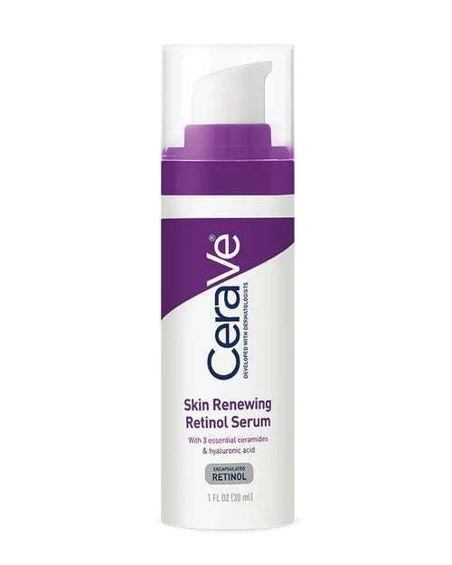 Cerave, Skin Renewing Retinol Serum, (30 Ml) Lcerave Skin Renewing Serum With Retinol – Anti-aging & Smoothing Formula(30 Ml)